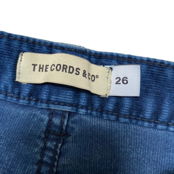 The Cords & Co Stella Designer Mid Indigo Corduroy Straight Leg 26 - Picture 13 of 13